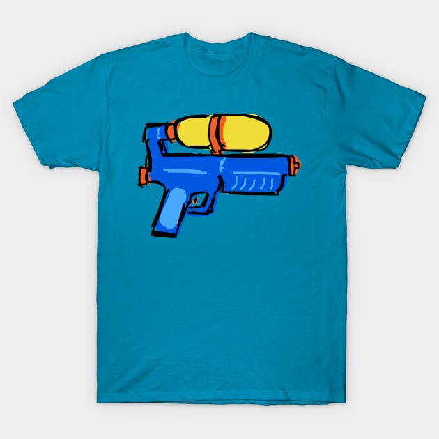 Water Gun T-Shirt by SpookyMeerkat